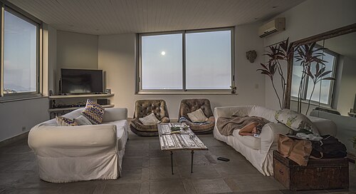 Living room in apartment of Condomínio do Edifício Zaher, Le Blond, Rio de Janeiro, Brazil.jpg